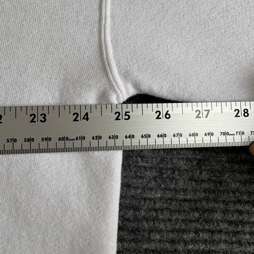 Vintage Russell Athletic White Crewneck Sweatshirt XL Made in USA 90s 3469 - Picture 5 of 7